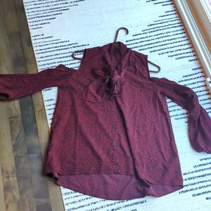 French connection cold shoulder blouse